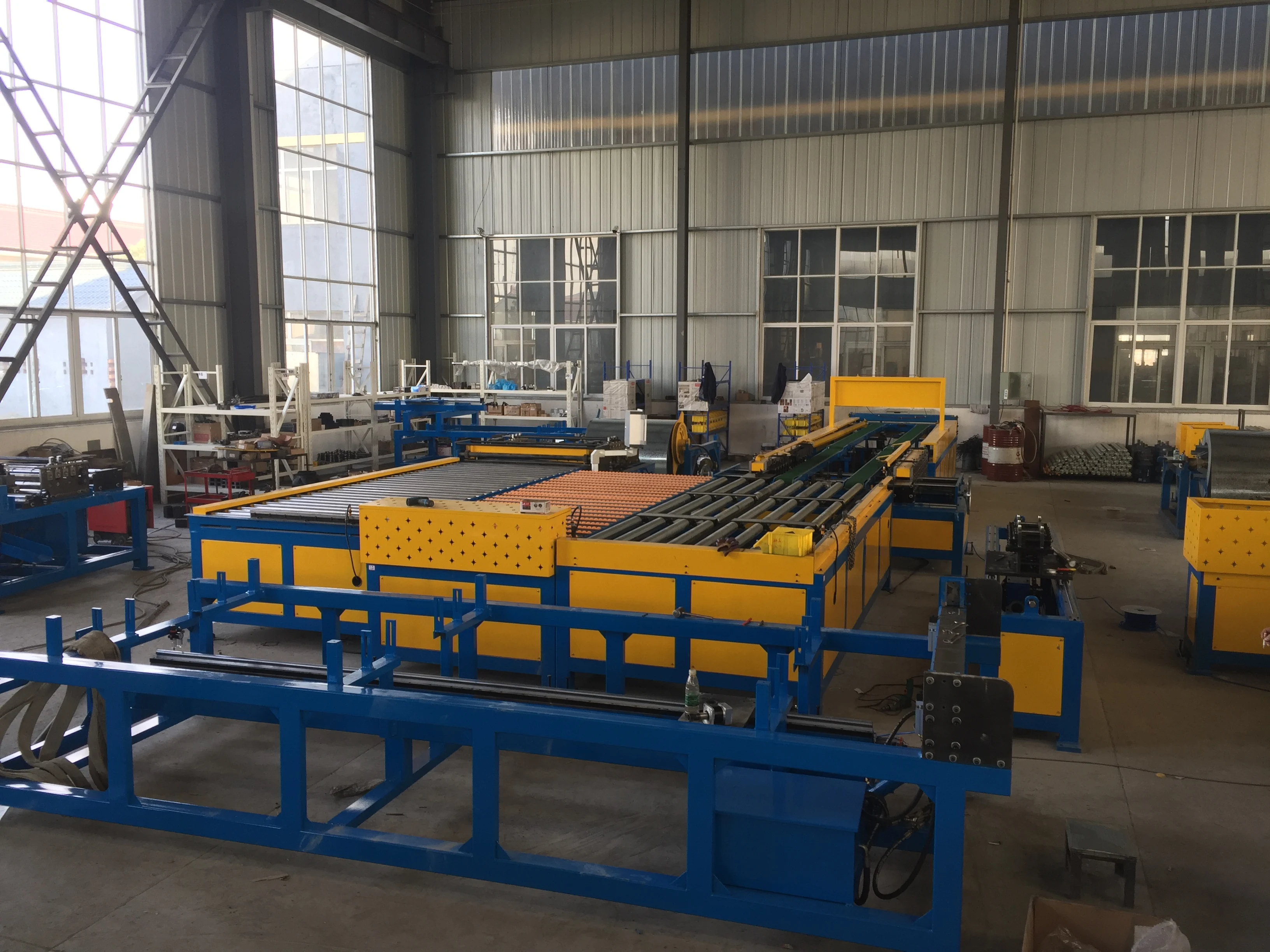 Square Ductwork Former Machine U Shape Auto Duct Line 5 Sheet Metal Industry Construction Works ,HVAC Galvanized Sheet Aluminum
