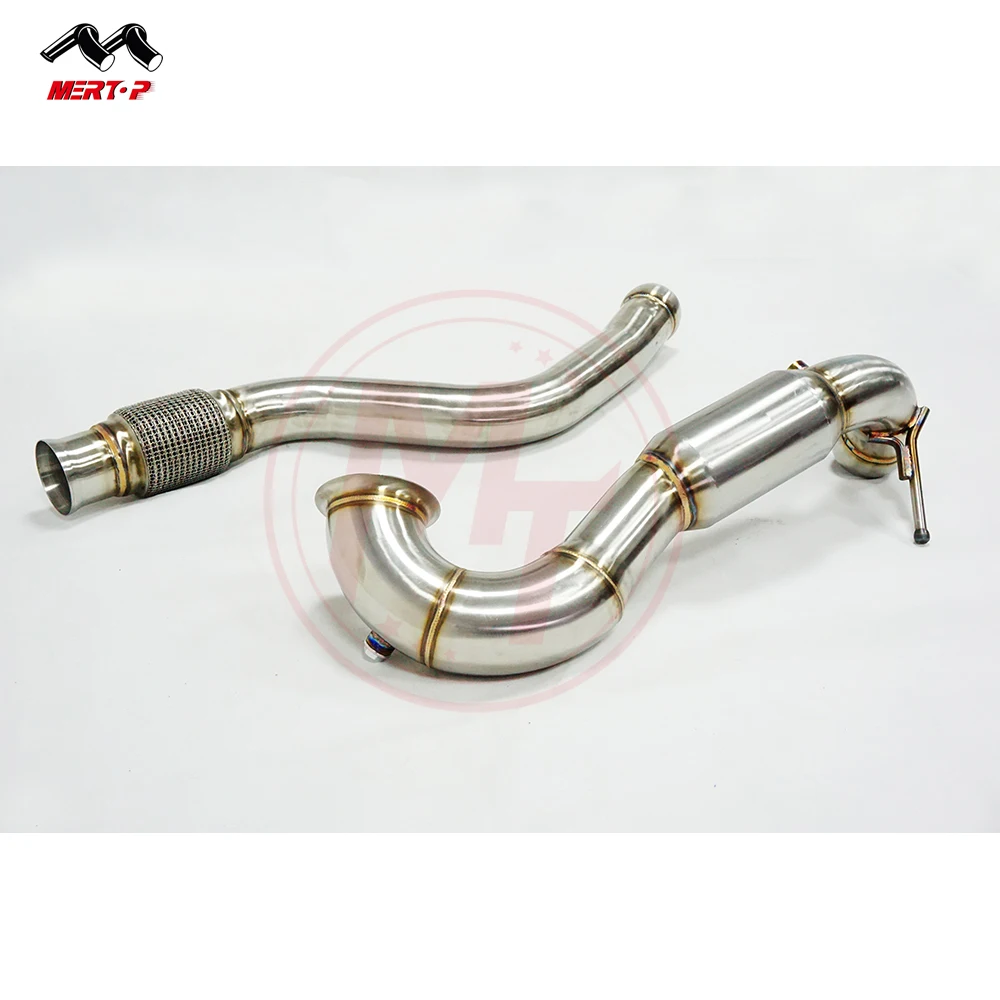 Mertop racing  A45 CLA45 GLA45 M133 with catalyst 200cell  exhaust downpipe
