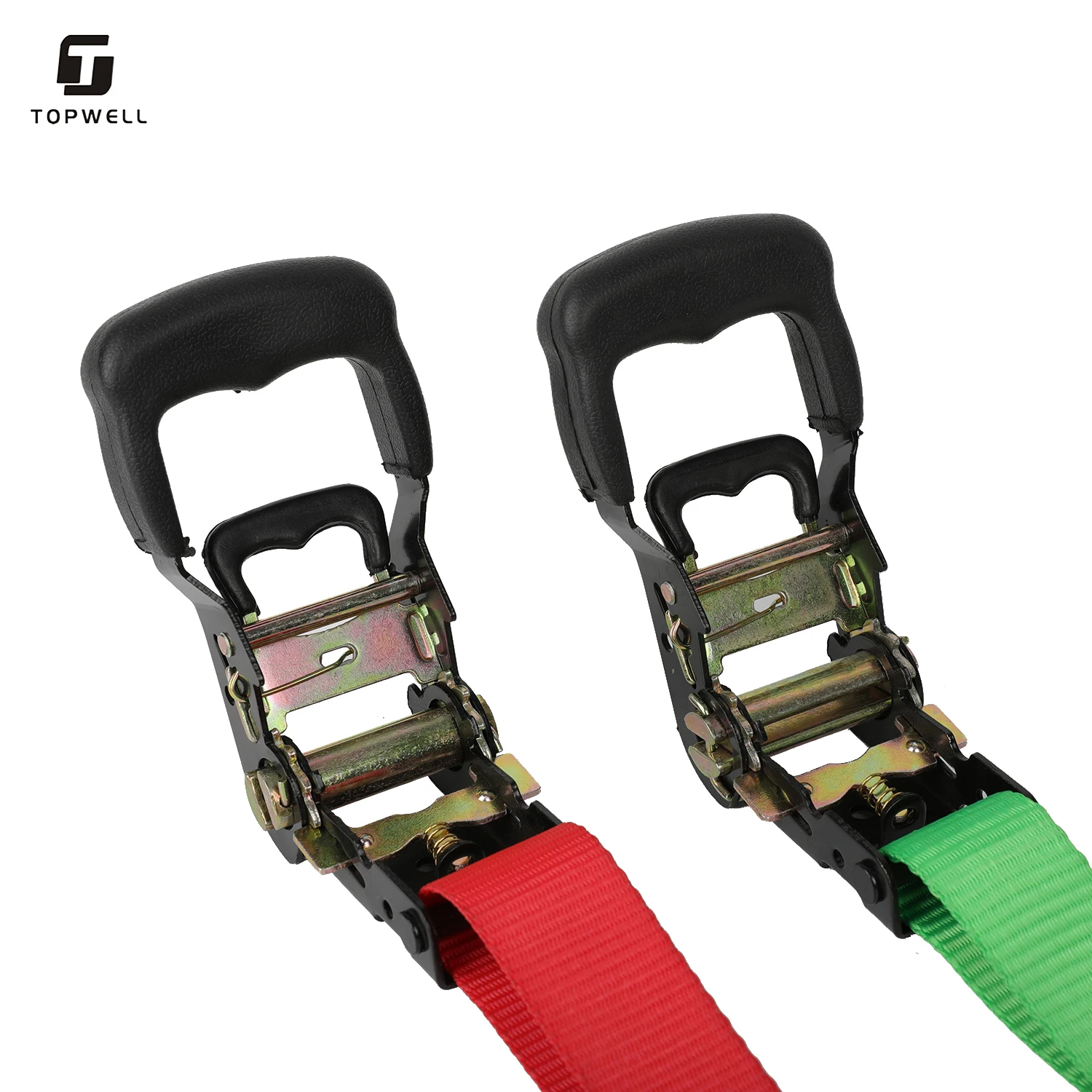 100% полиэстер лямки бесконечные Ratchet сковать двойной j-крючок, стяжный грузовой галстук вниз Ratchet ремень