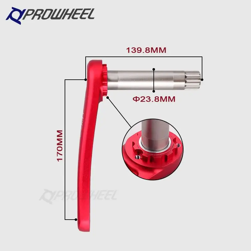 Коленчатый рычаг для велосипеда PROWHEEL 170 мм GXP коленчатый 8 9 10 11 S Звездочка горного SHIMANO