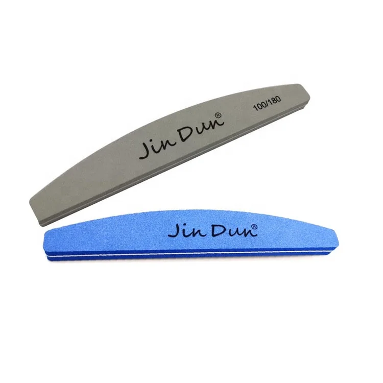 Factory Wholesale Top Quality Custom logo Gray Nail Buffer File Customs logo Gray Sponge Buffers Nail Nail Files and Buffers