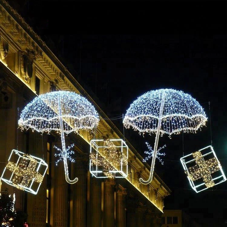 EVERMORE горячая Распродажа Рождественская уличная Крестовая декорация Рождественская Снежинка 3d мотив свет