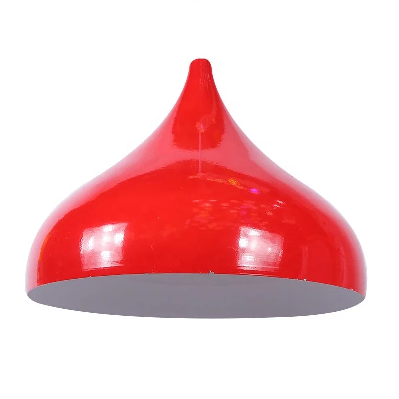 Contemporary decoration metal stainless steel black lampshade dust cover