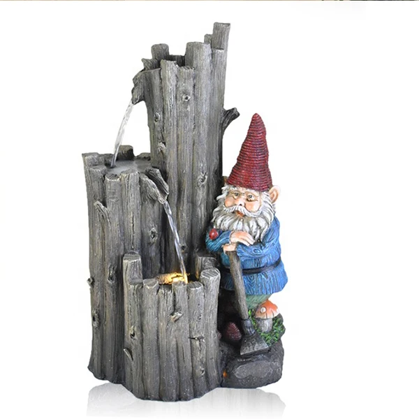 
Character statue fountain statue desktop decoration fountain statues for sale 