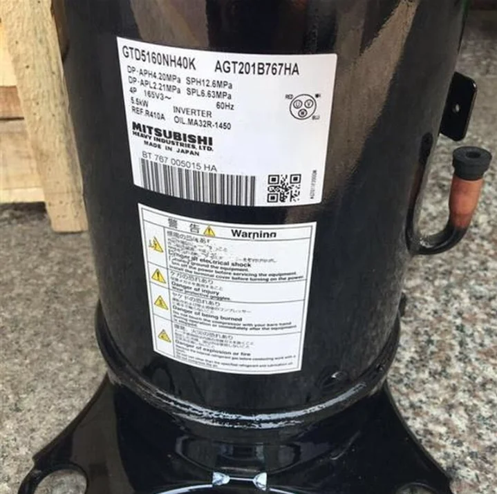 Siam air conditioner compressor R410A inverter Japan GTD5160NH40K AGT201B767HA