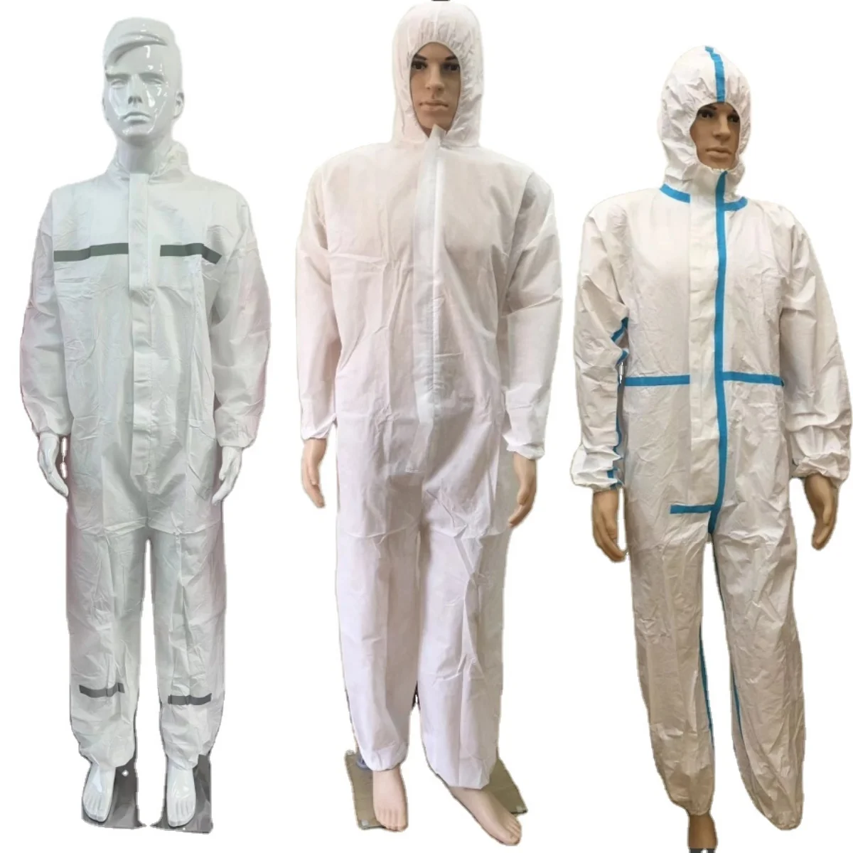 SF Safety Chemical Disposable Microporous Coverall with hood for Painting work Industry Overalls Disposable