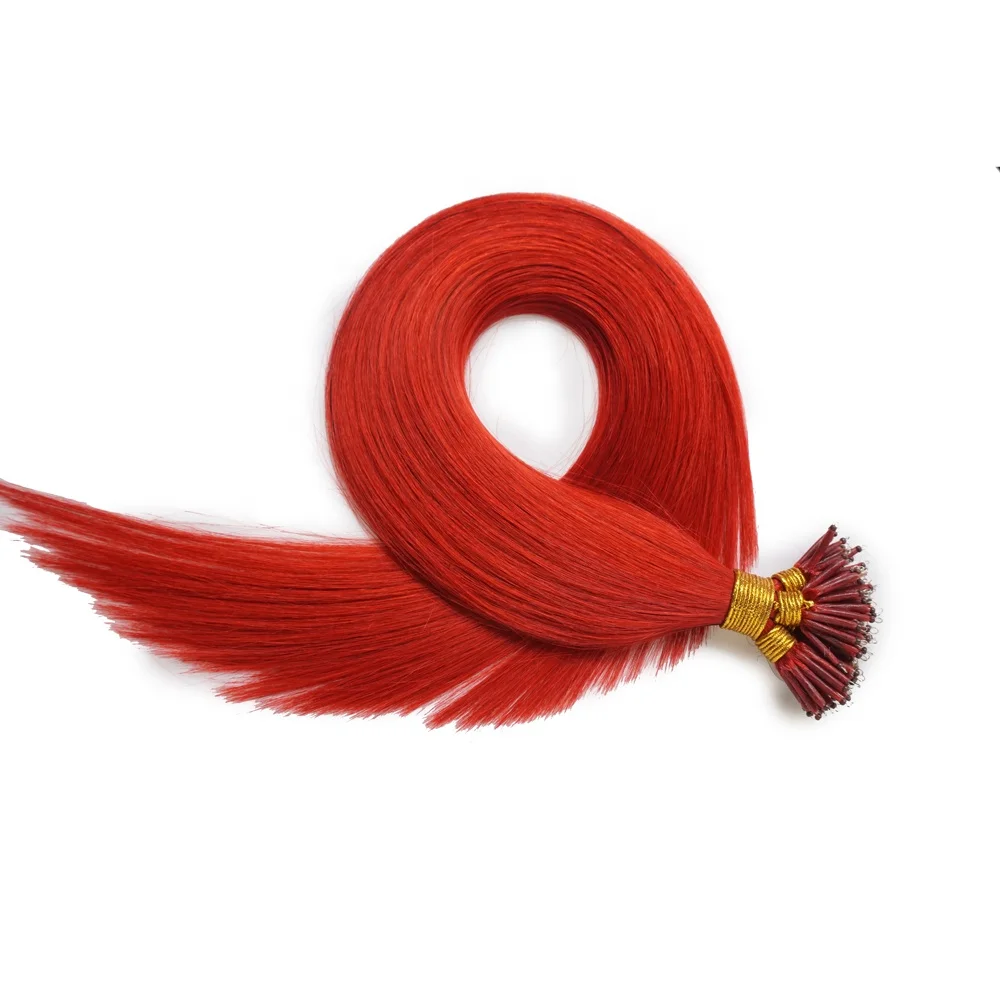 Wholesale 16 inches 1g/s 50s Double Drawn Nano Ring Hair Cuticle Remy Pre Bonded Nano Tip Human Hair Extensions