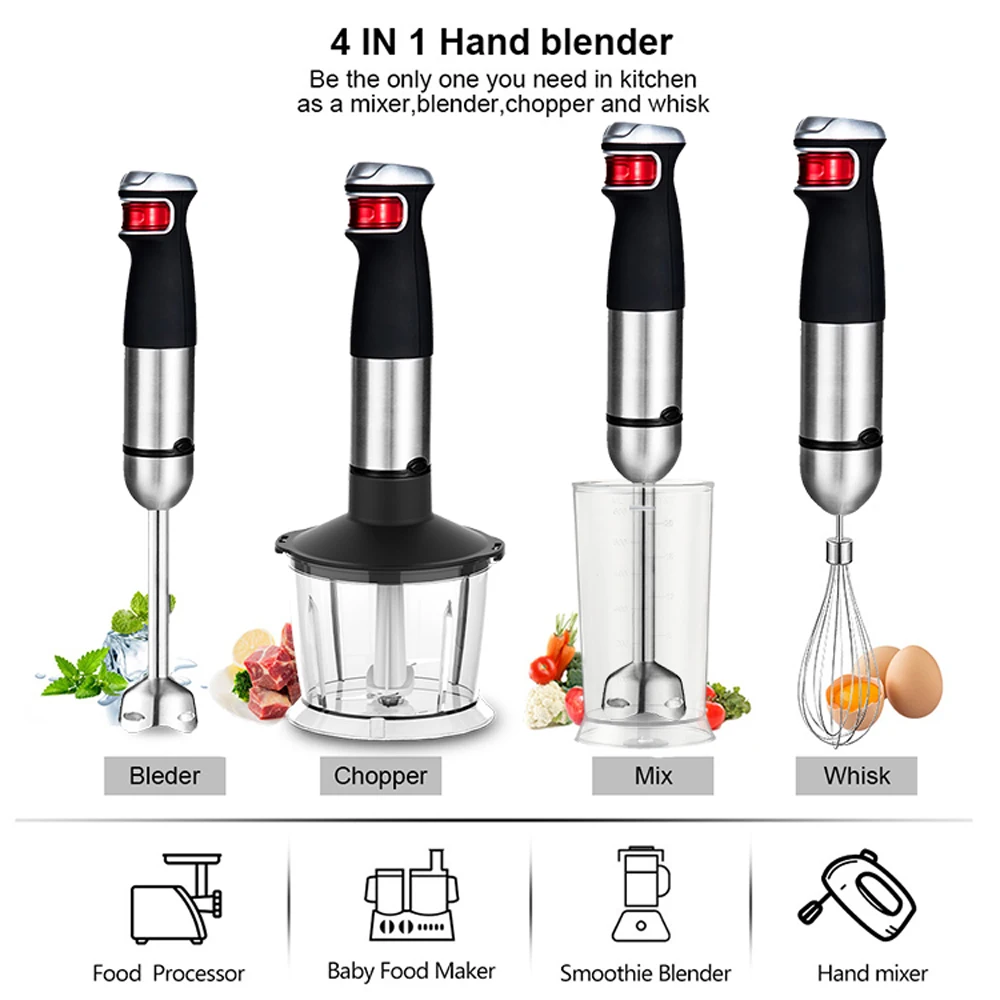 MSF 1200 Вт Электрический многофункциональный ручной блендер миксер блендер