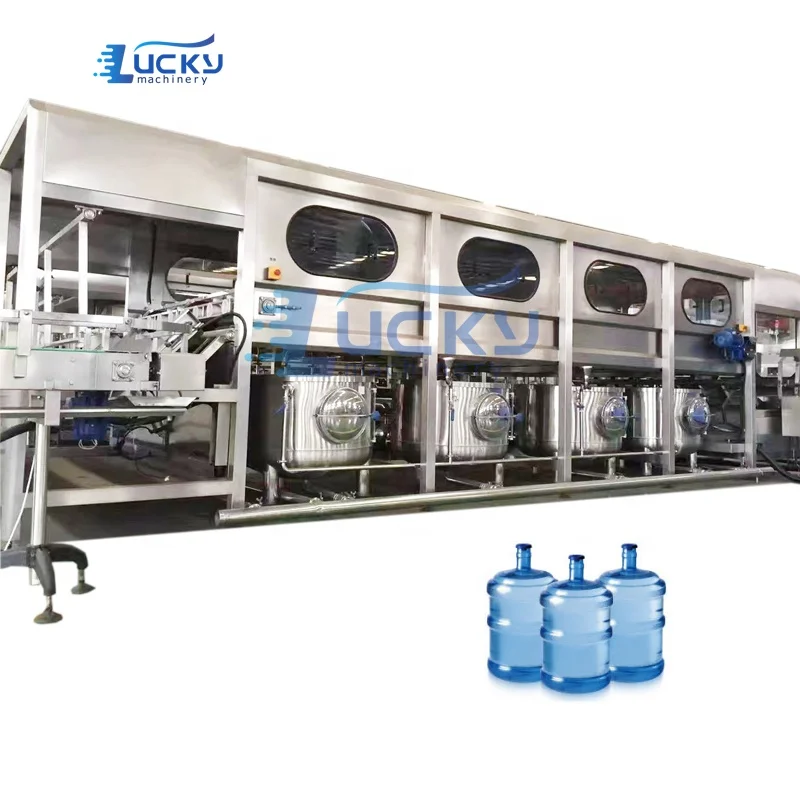 5 gallon bottle washing filling capping machine /automatic barrel water filling machine