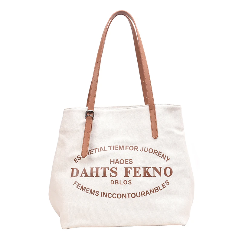 STABILE  Top quality and Fashion Women Handles Shopping Bags Holiday Splice Tote Canvas Beach Bag