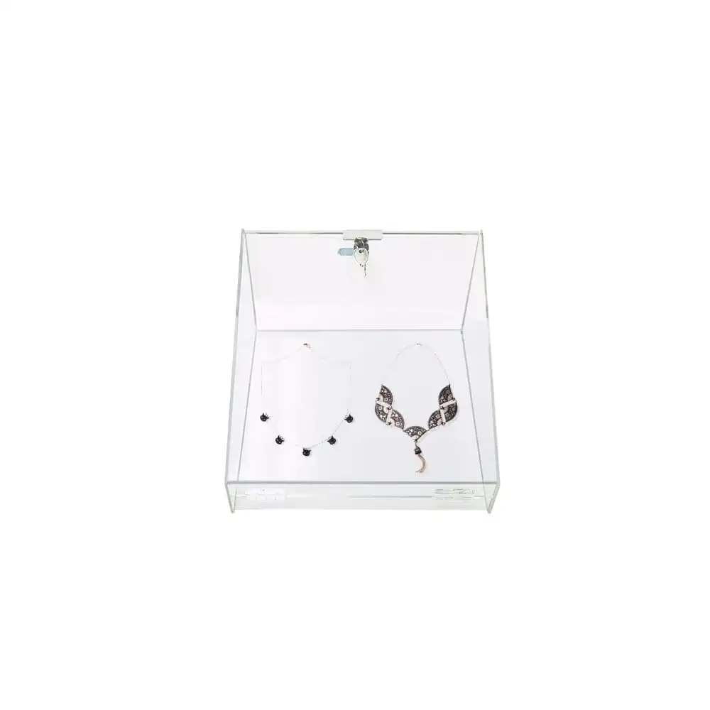 Clear Tabletop Lockable Acrylic Display Case