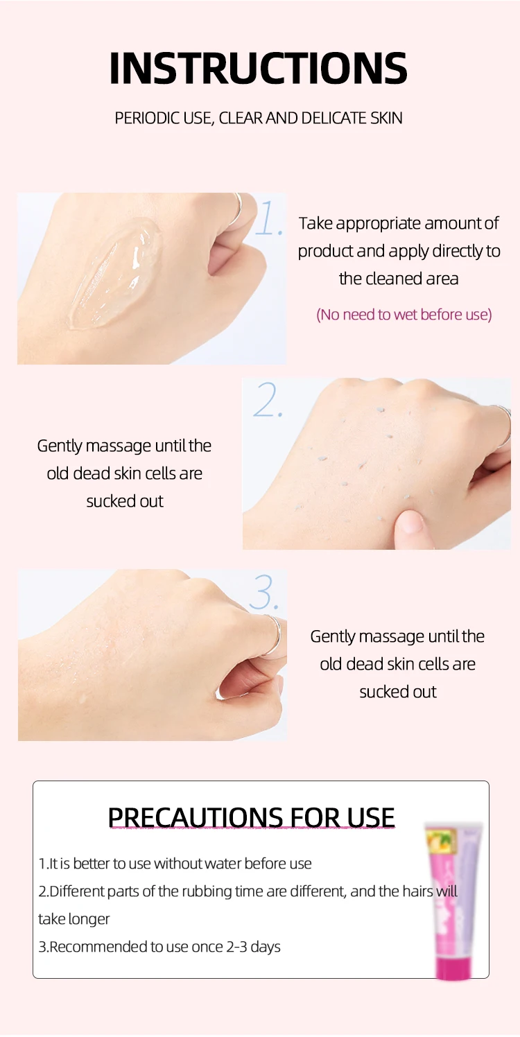 100ml Exfoliating Gel Deep Cleanse Body Scrub Gentle For Face And Body