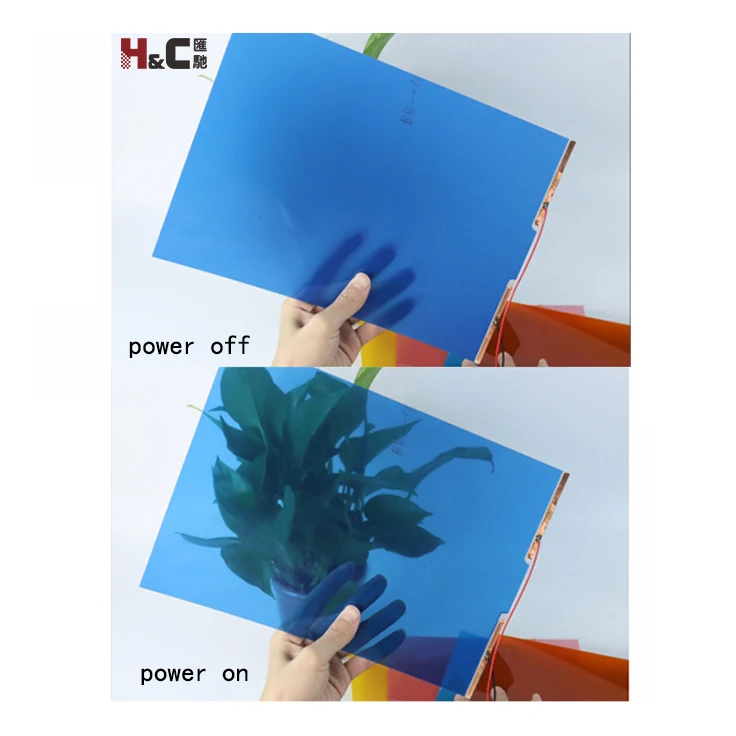 Multiple Colors Small A4 Sample Self Adhesive Smart Switchable Glass Tint Film For Windows