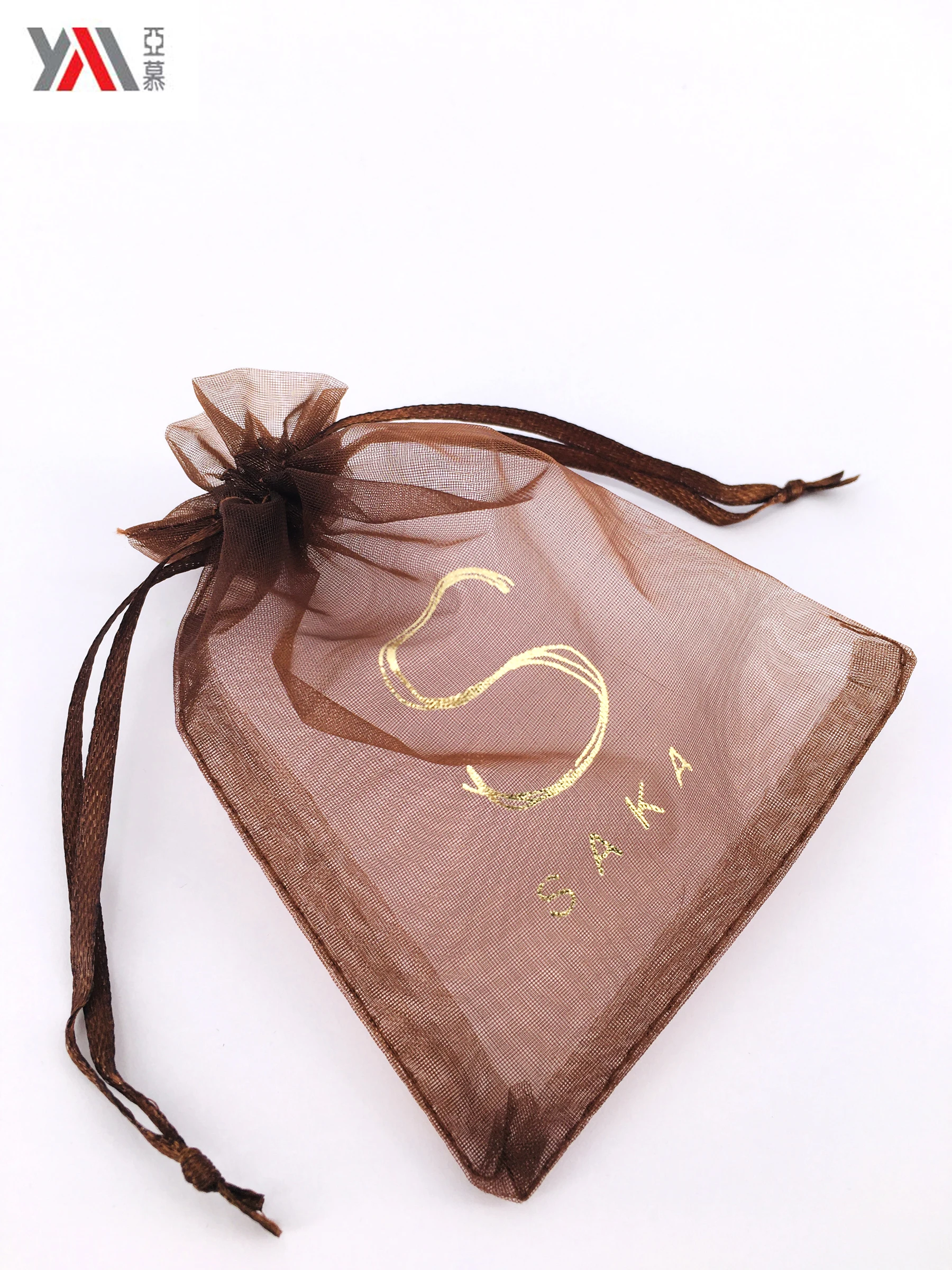 New organza bag jewelry drawstring gift Gauze bag with customized logo