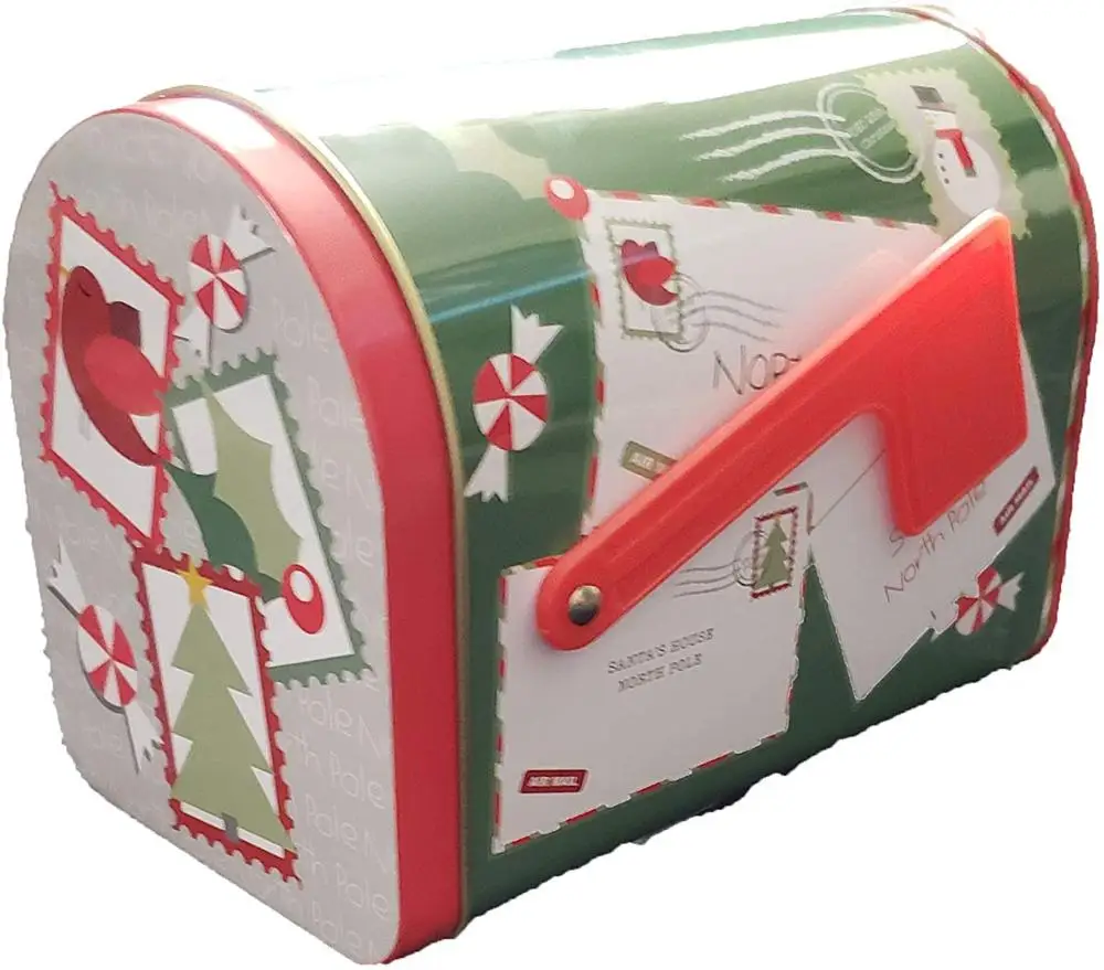 
Customize Aluminum Tin Christmas Cookie Cans Cylinder Tin Cookies Can Packaging 