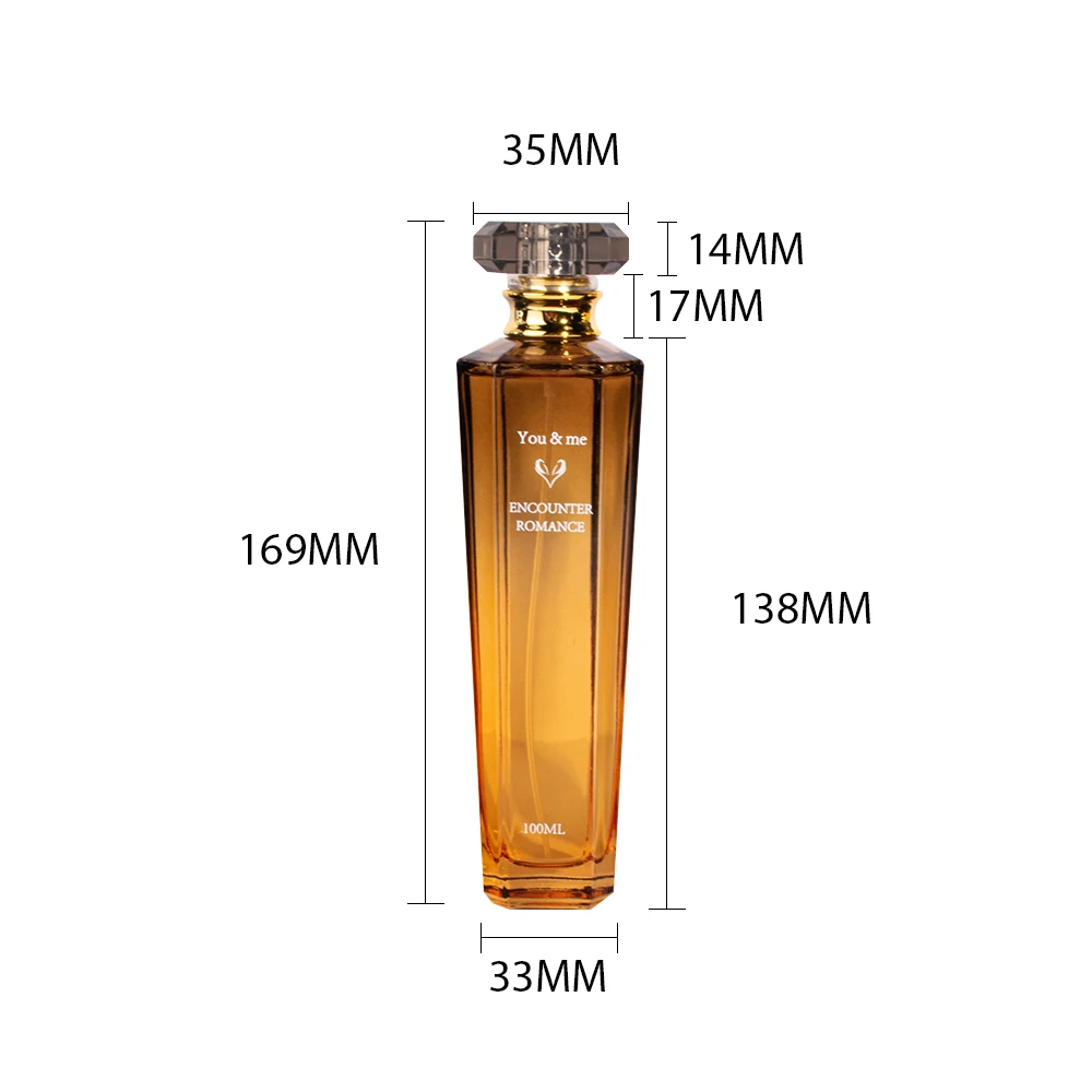 Factory Fashion Fragrance Parfum Glass Sprayer Pump 100ml Perfume Bottle And Packaging