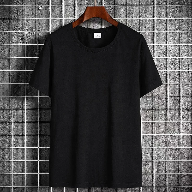 Custom High Quality 93%Cotton 7%Spandex Muscle Fit Bulk Blank Embroidery Logo Moisture Wicking T Shirt For Men