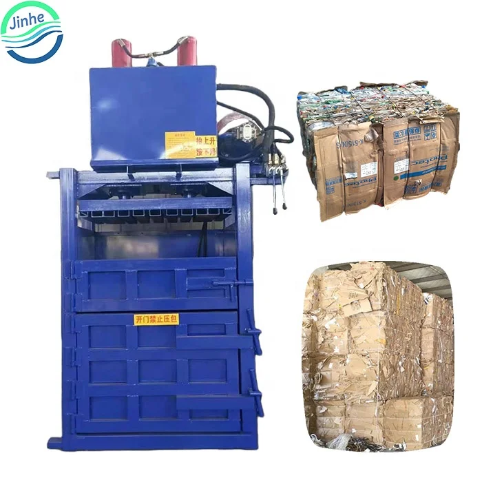 Hydraulic used textile aluminum can baling press machine automatic plastic bottle scrap metal hay silage baler machine