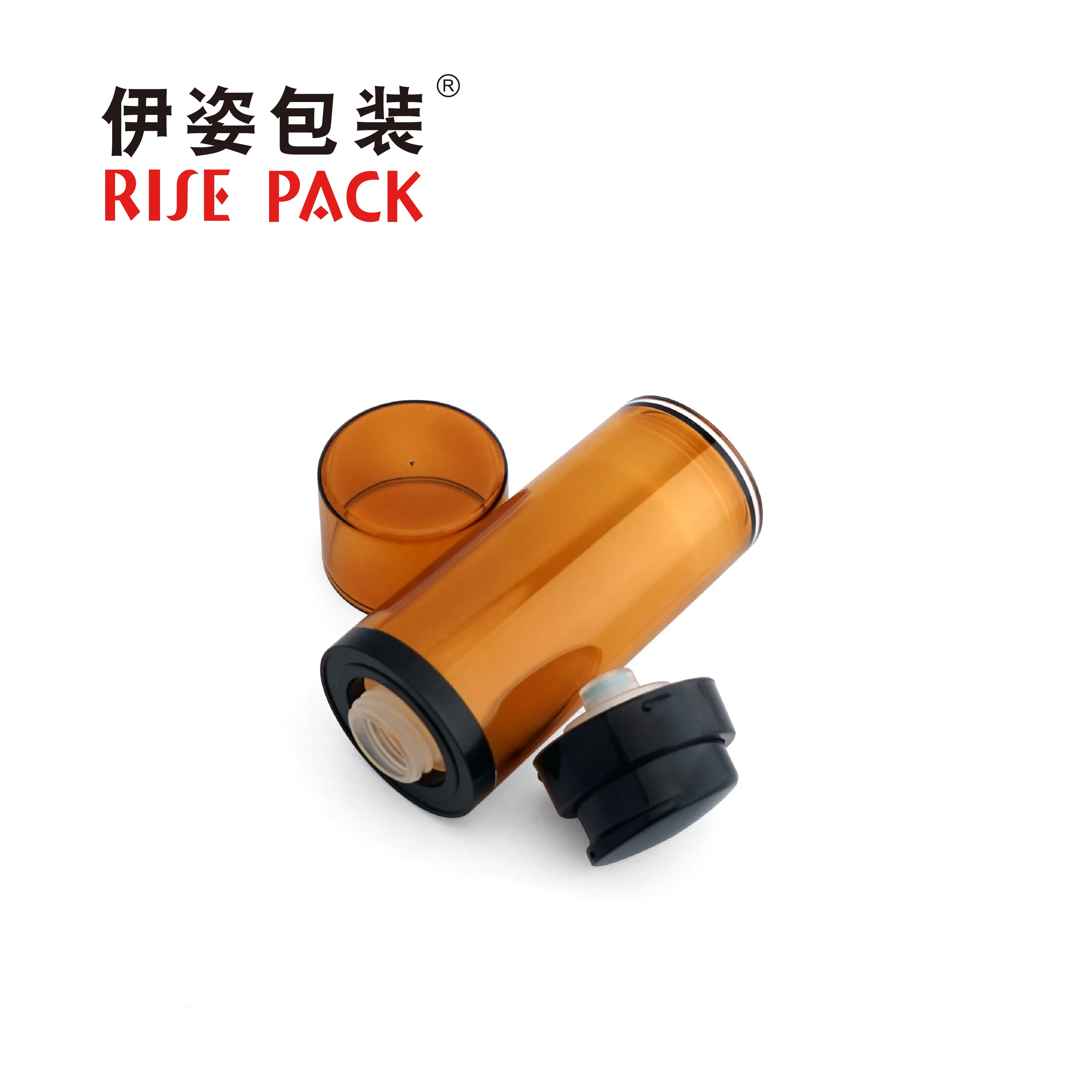 Wholesale Plastic Acrylic Empty 50ml 80ml 120ml Round Shape Airless Lotion Bottle with Pump