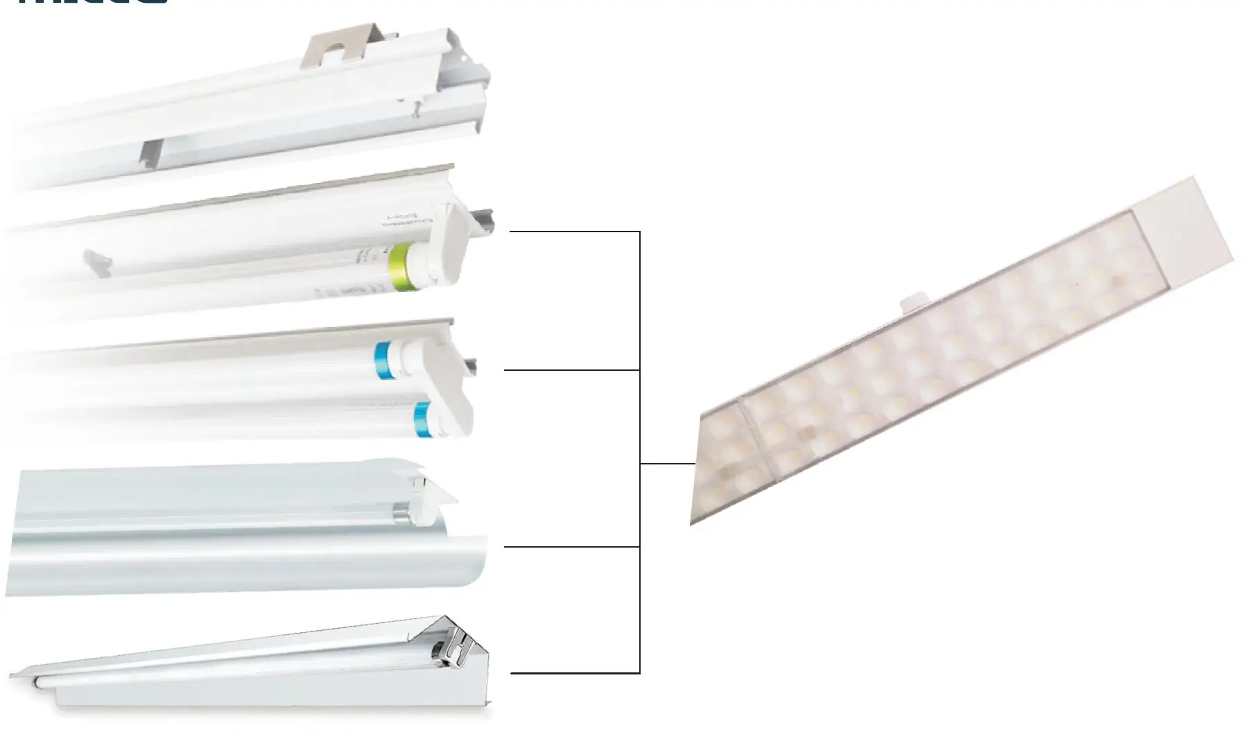 
TRIECO Tool Free Modular Led Gymnasium Warehouse Light Retrofit Module For Linear Light System 