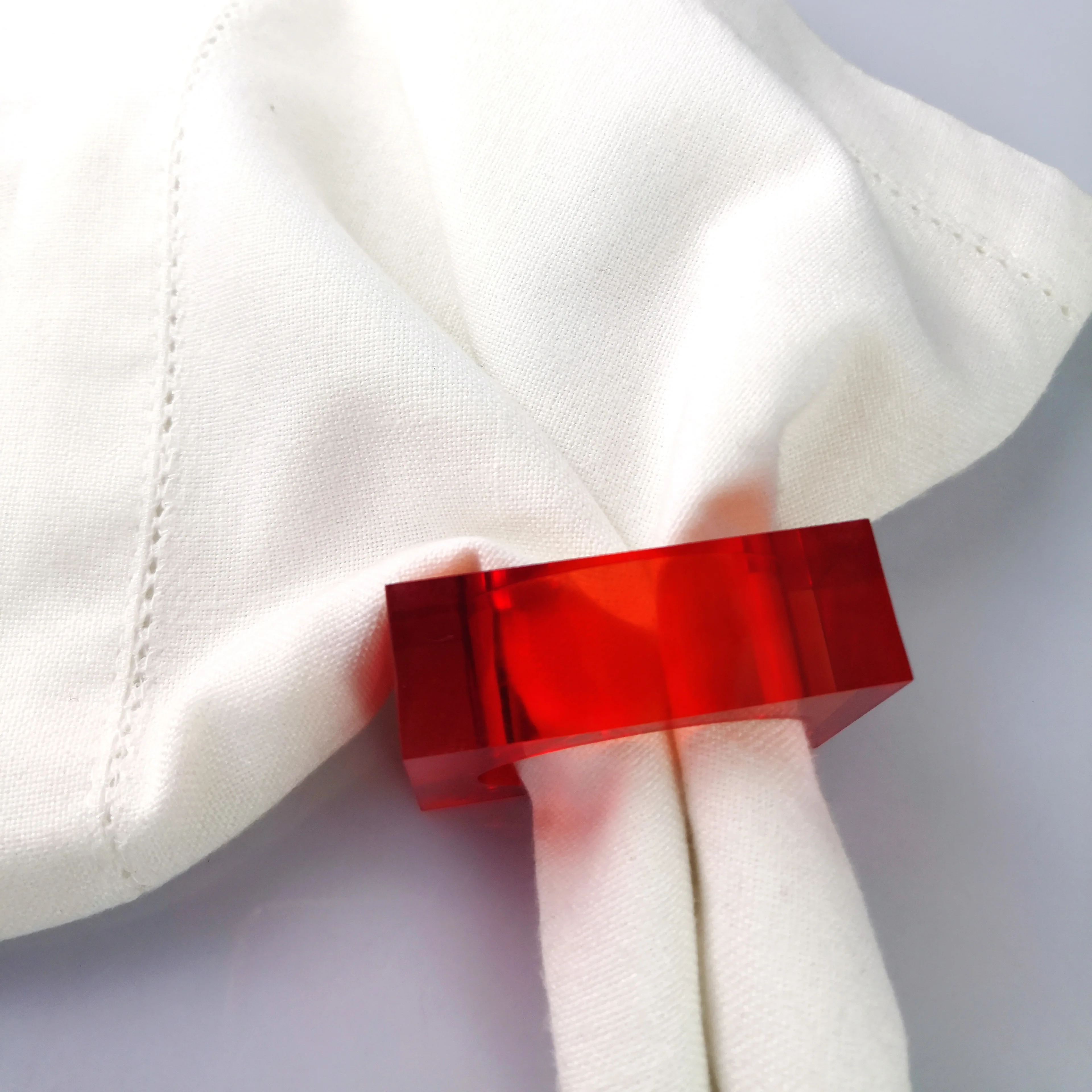 glass beads carrot napkin ring for wedding decoration