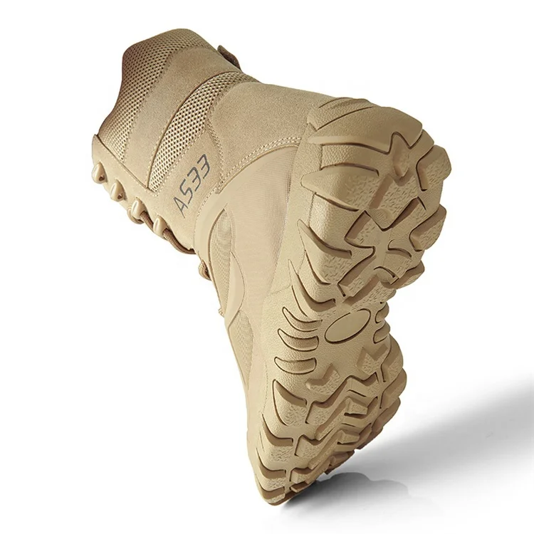 Sturdyarmor ODM Chile Commando Army Side Zipper wear resistant  lightweight Special Forces Military Sand Tactical Boots