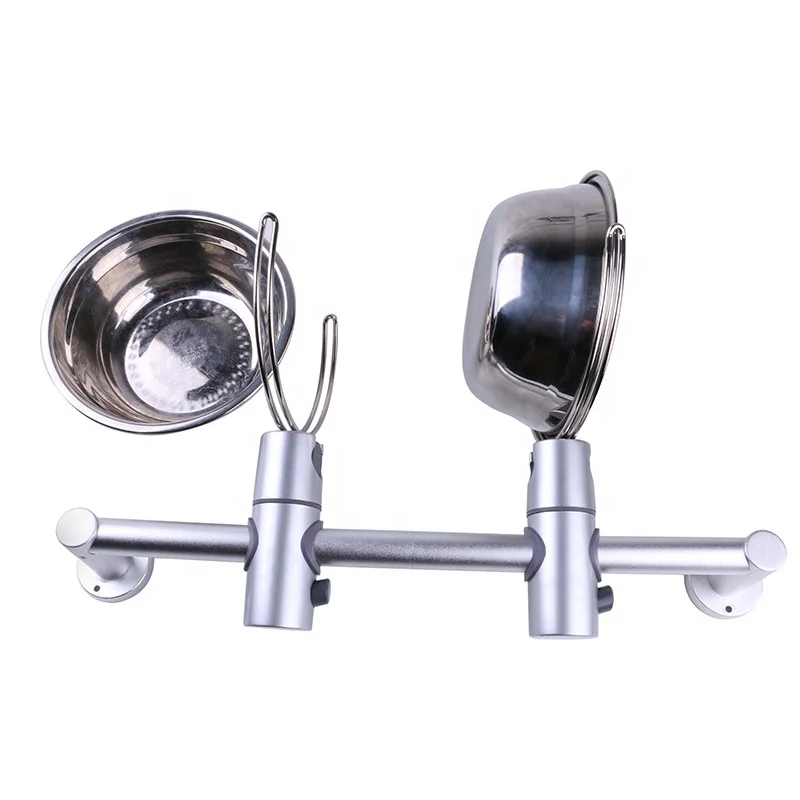 Manufacturer Hot Selling Pet Dog Cat Bowls 304 Stainless Steel Adjustable Height Lifting Bowls Durable with Pet Fixed Bowl Rack
