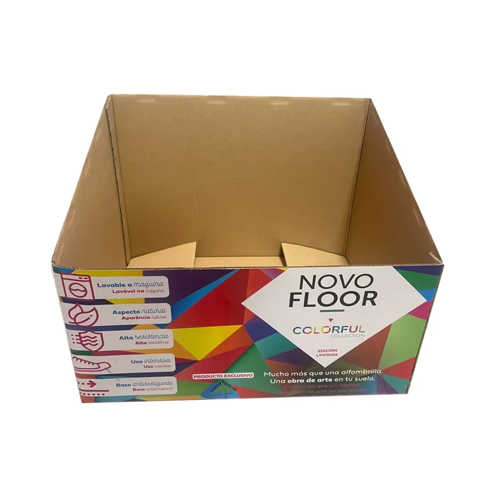 Bokesi Colorful Printed White Card Corrugated Carton Durable Paper & Paperboards Product