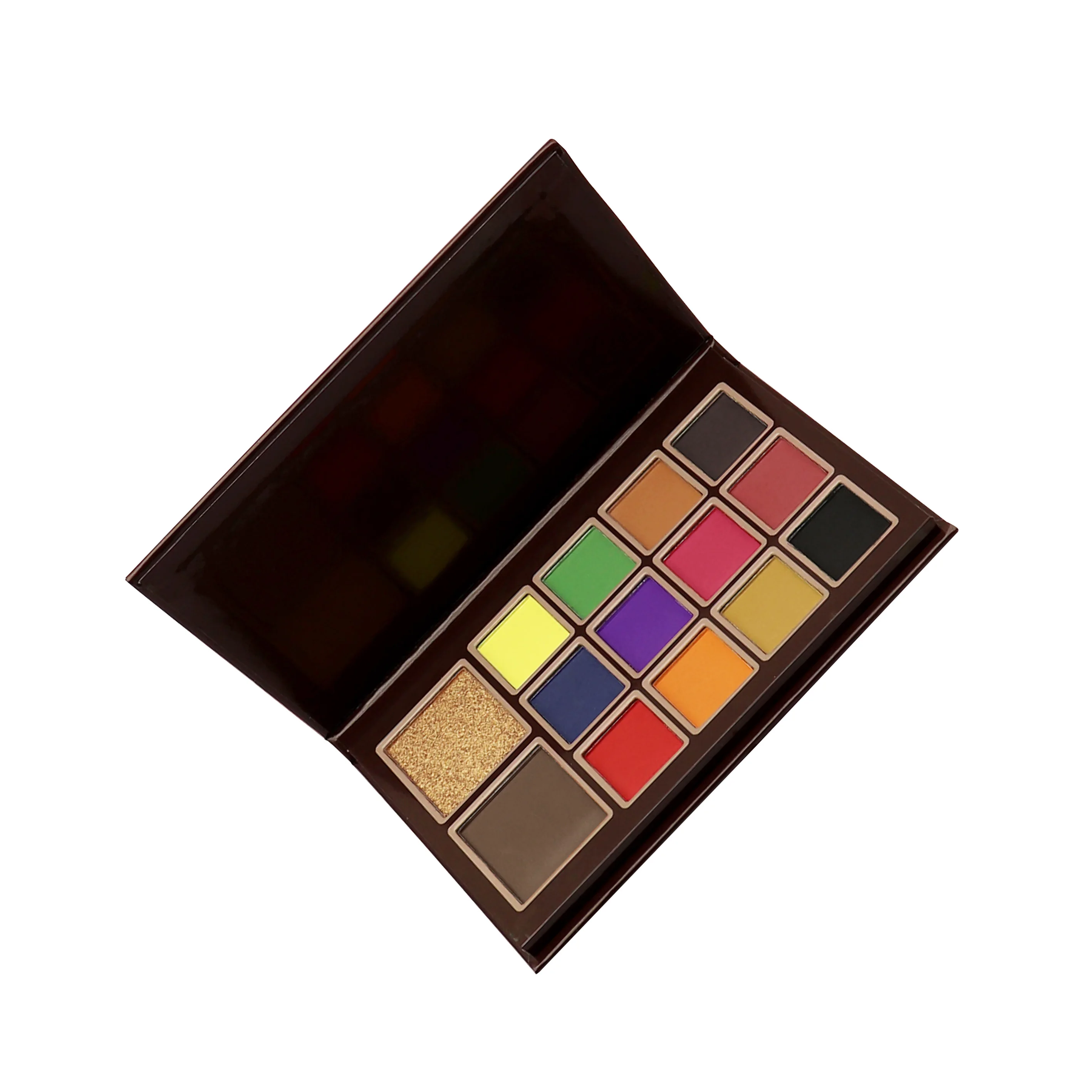 12-Color Highlighter Contour Eye Shadow Palette Waterproof Glitter Shimmer Finish Matte Powder with Private Label