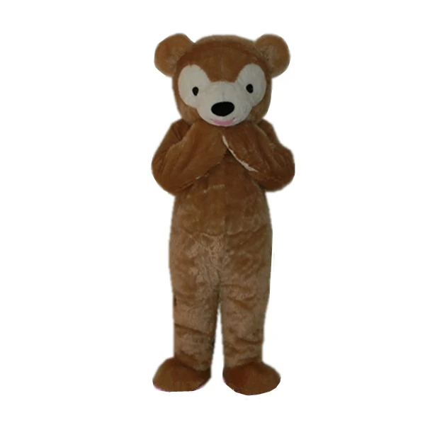 Brown fur teddy bear mascot/costume animal/mascot costume
