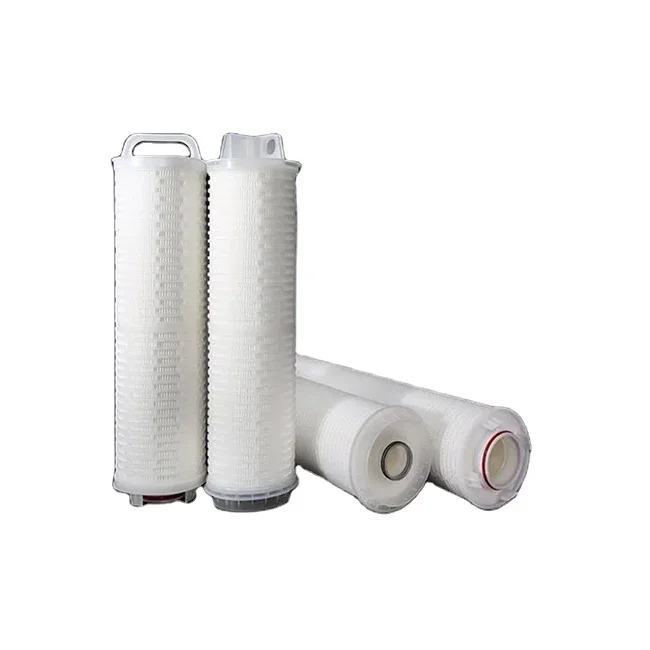 Industrial filter cartridge precision water purification 10 inch folded cartridge high flow folded spot wholesale