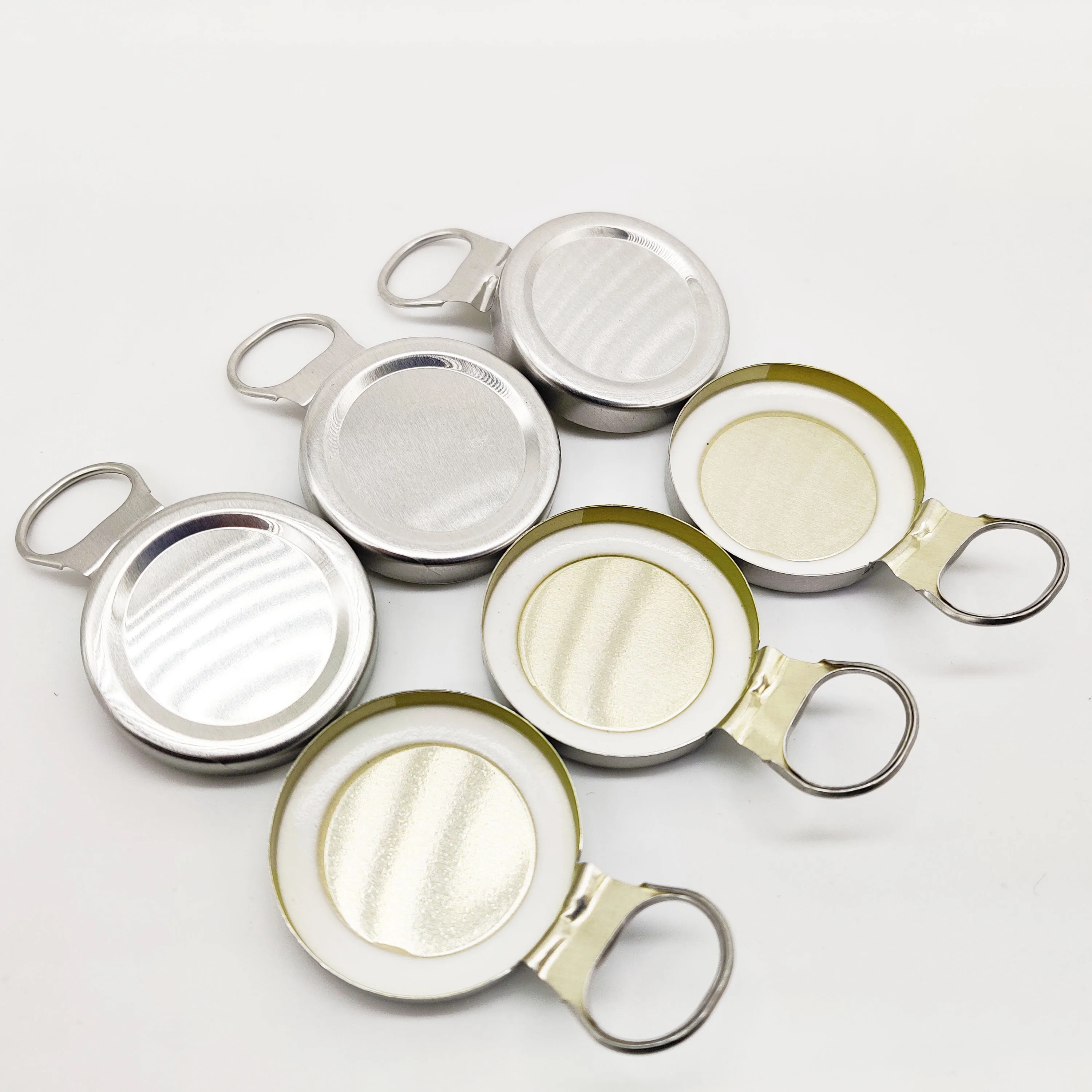 Custom 36mm High Foam Sealing Ring Tinplate Beverage Easy Pull  Beer Bottle Ringtab Crown Cap