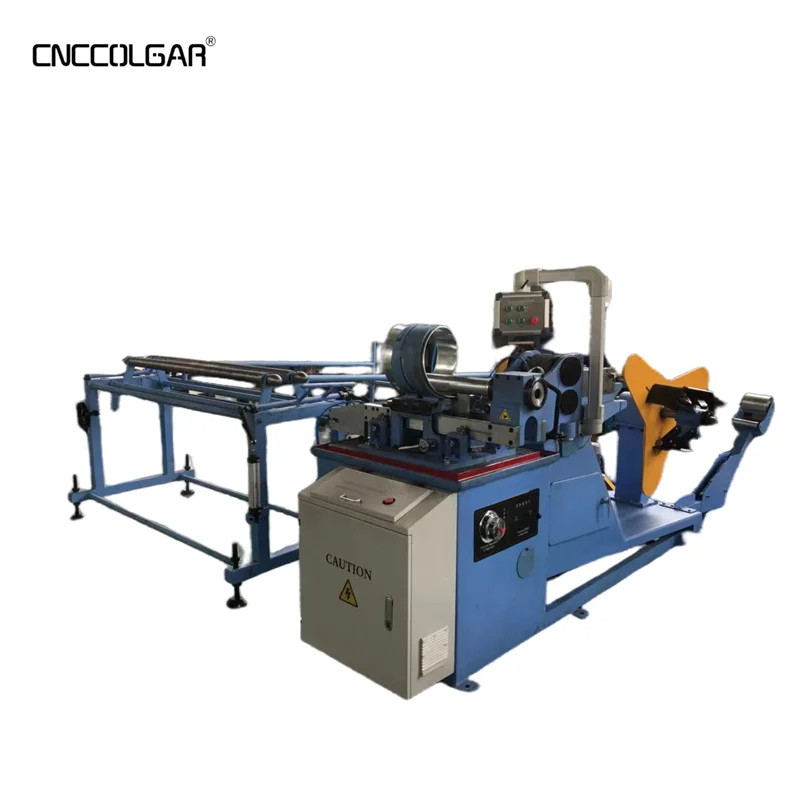 CNCColgar Spiral round ducting machine hvac duct making machine