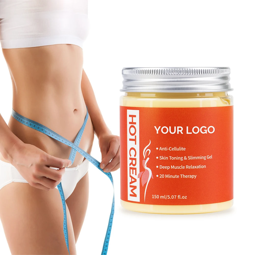 Hot Cream Slimming Fat Burn logo for Body Slim Tummy Gel
