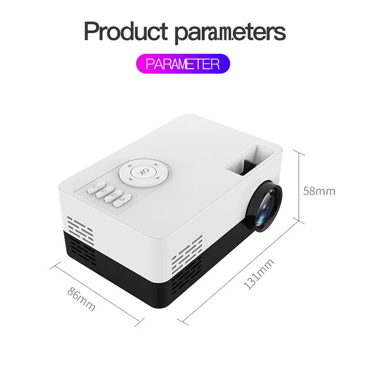 Mini Projector J15 1000 Lumens Portable Home Cinema Beamer LCD LED Projector Support 720P Kids Story Proyector
