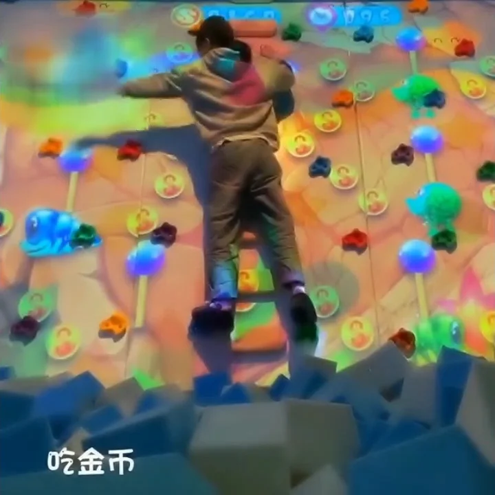 Projection Interactive Projector Games Indoor Interactive Fantastic Climbing Amusement Park Interactive Wall Gaming