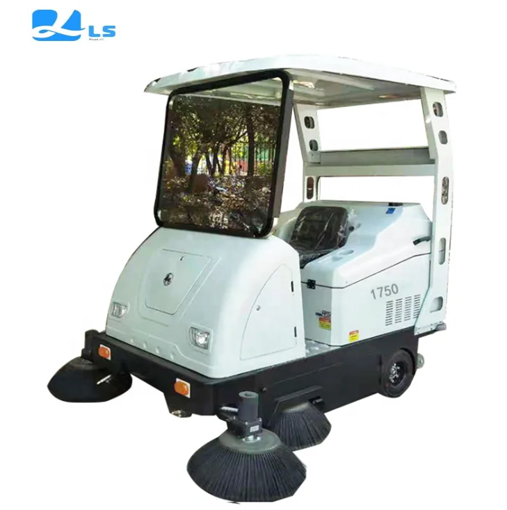 Multi functional car sweeper Community property fog gun sweeper Workshop cleaning electric sweeper