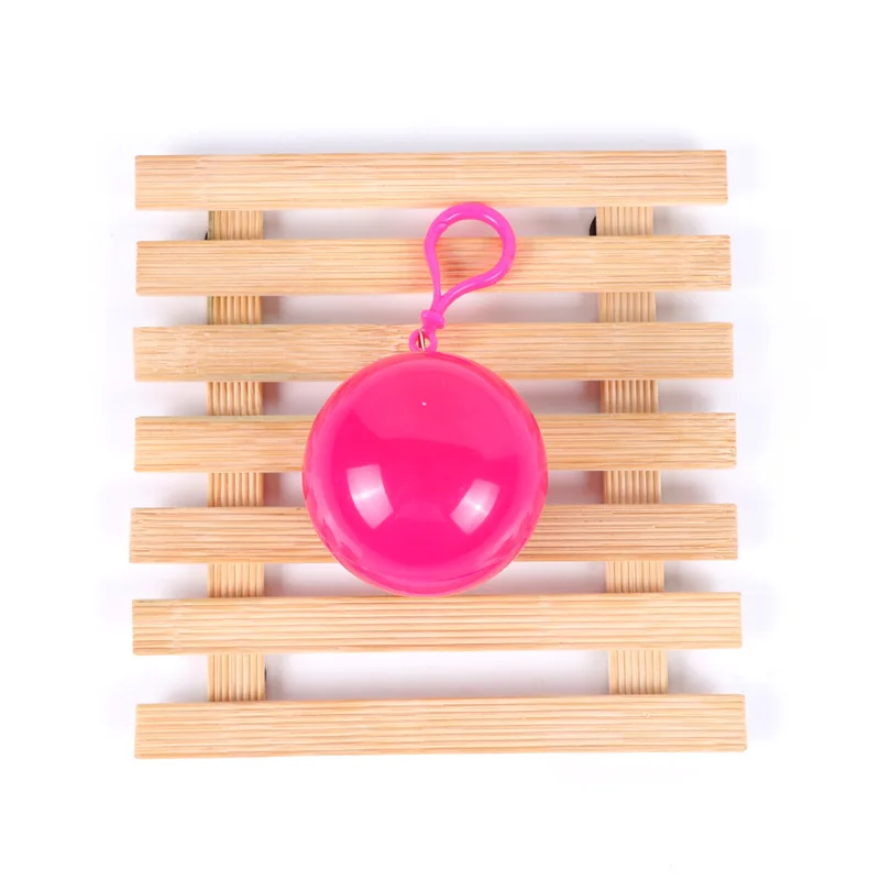 Portable Plastic Raincoat Ball Disposable Raincoat Adult Children Travel Rainwear