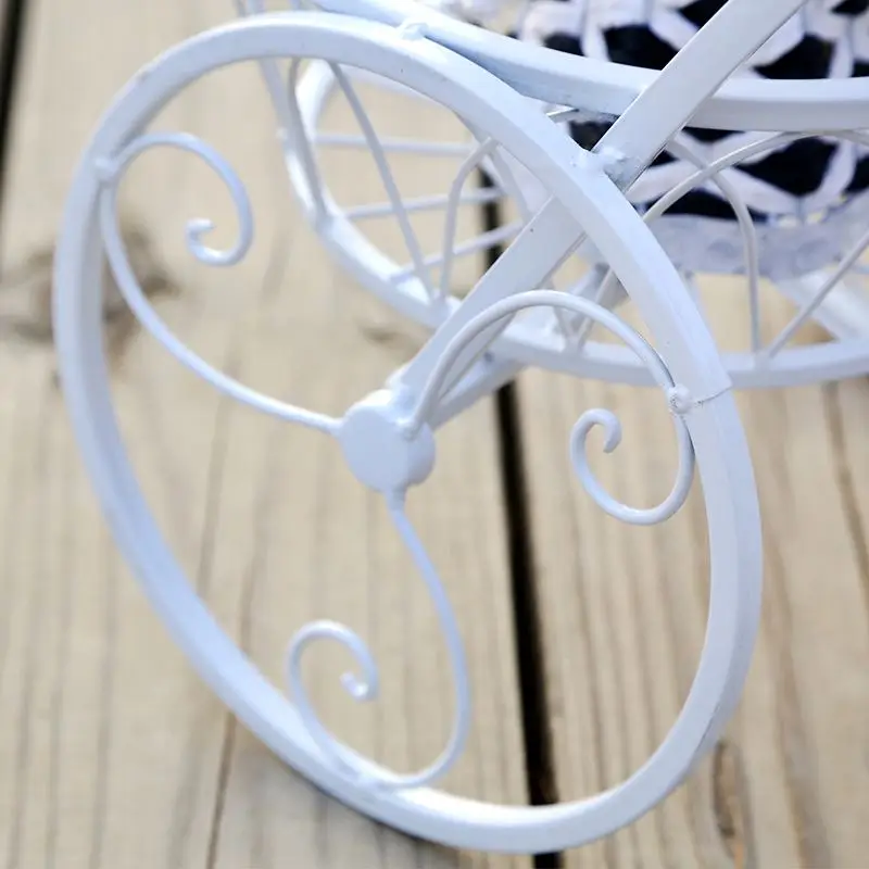 Iron craft multi-layer indoor and outdoor floor type bicycle balcony bedroom Chloranthus multifunction flower pot rack