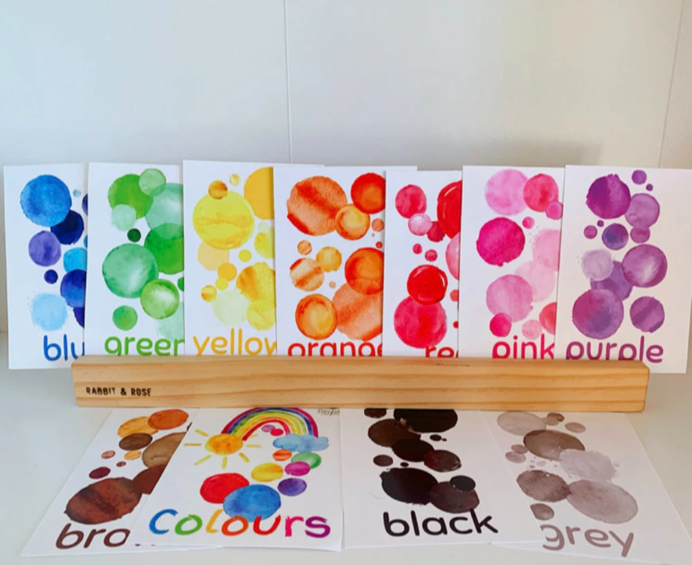 Colours Flash Cards Toddler Children Educational Flash Cards For Kids Educational Numbers