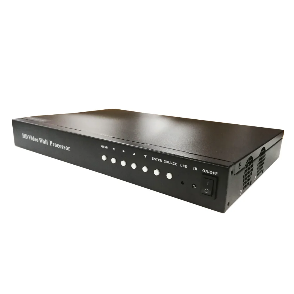 Настенный видеопроцессор full HD 2X5/5X2 с дистанционным управлением и передней кнопкой