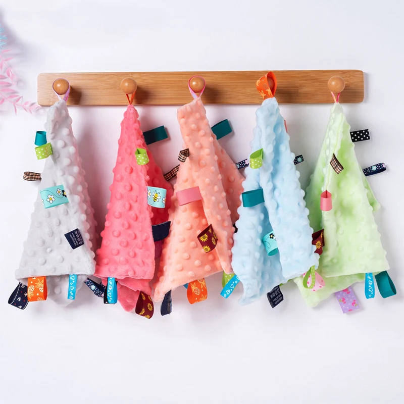 Soft Minky Double Sided Plain Color Newest Plush Snuggle Sport Sublimation Lamb Baby Tag Security Safety  Blankets