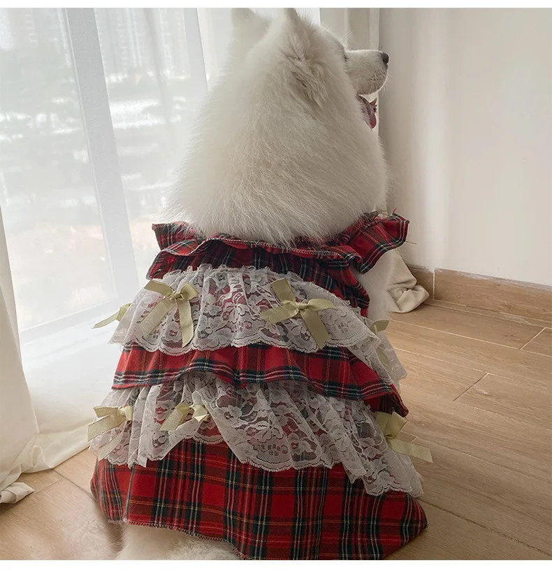 Рождественское платье для собаки