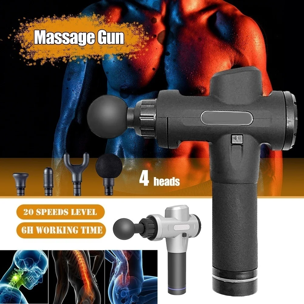 
IN STOCK EU US Dropshiping Massage Gun 24V Muscle Massager Sports Ultra-Quiet 20 Speeds Level post-workout massage guns 