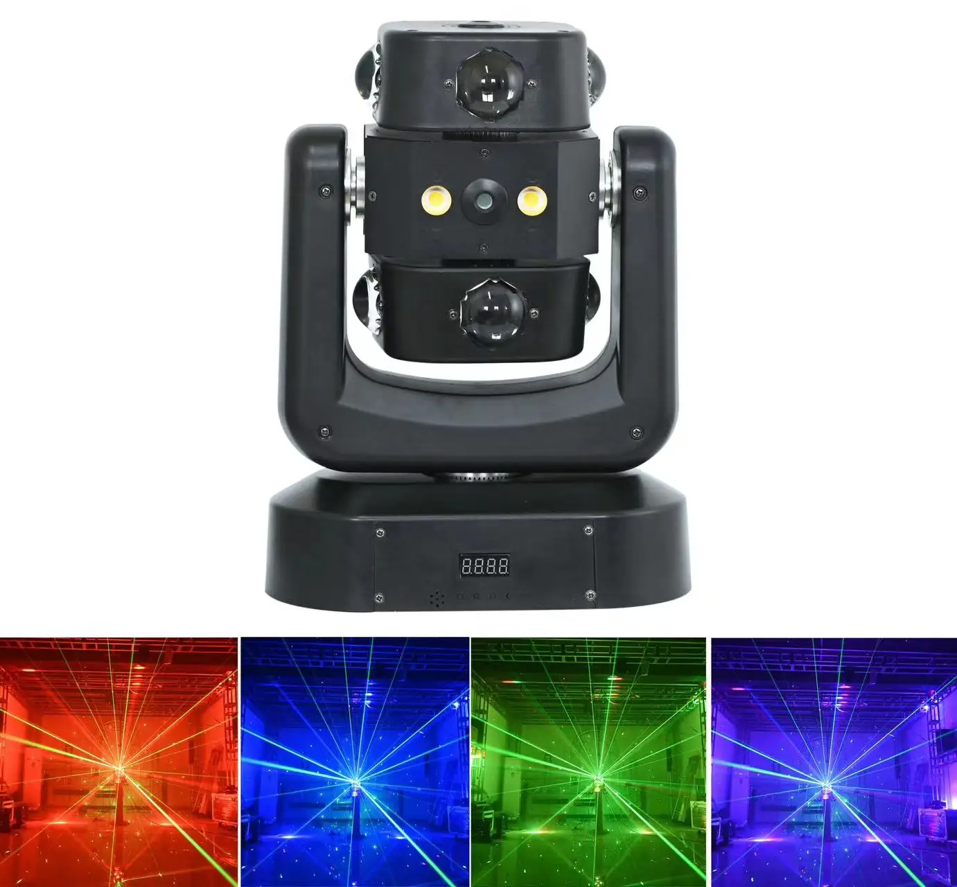 Dual beam led moving head stage dj Christmas light for stage event ktv bar parties