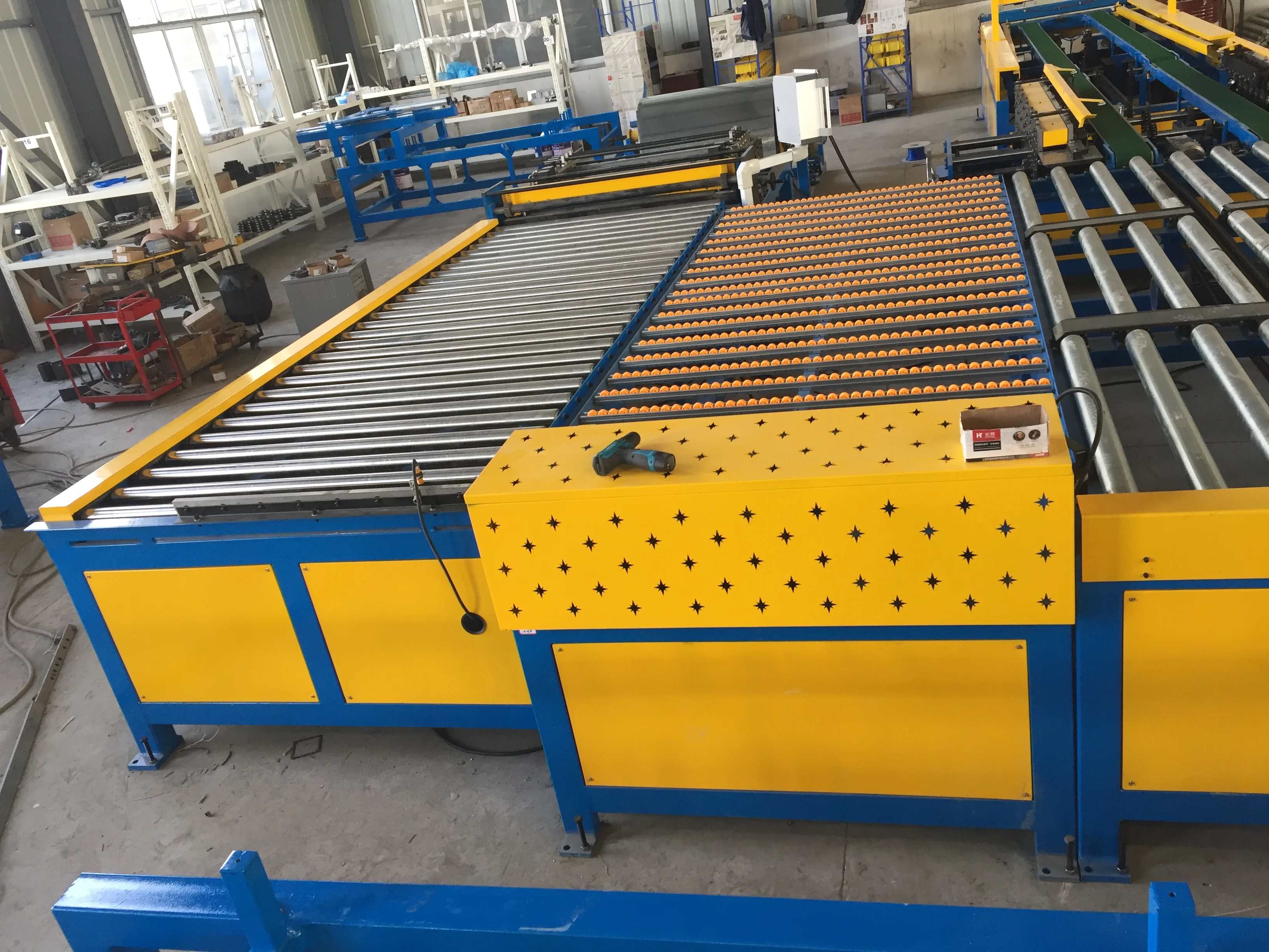 Square Ductwork Former Machine U Shape Auto Duct Line 5 Sheet Metal Industry Construction Works ,HVAC Galvanized Sheet Aluminum