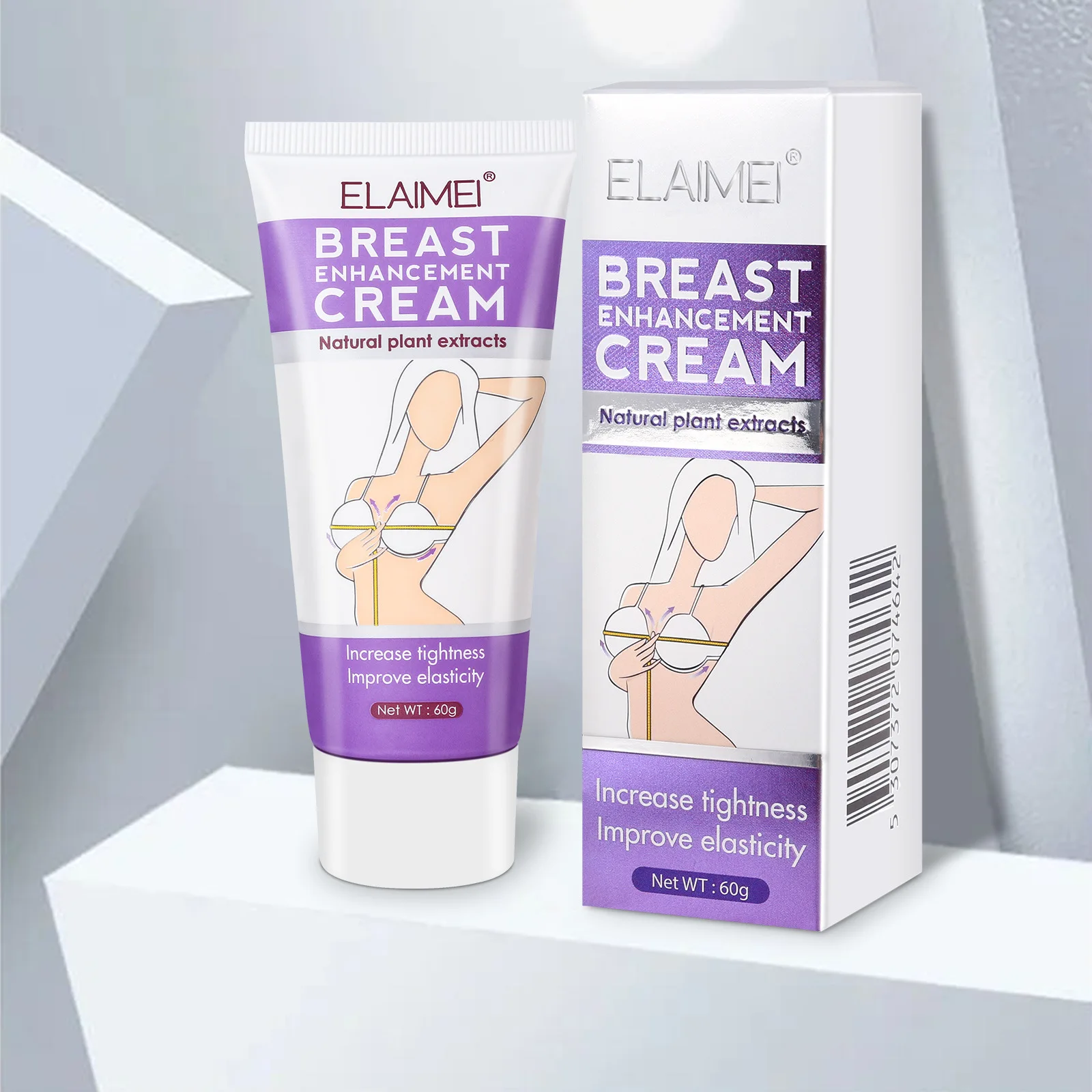 Free Sample Private Label Logo Breast Enhancement Cream Boobs Up Size Breast Enhancer Growth Firming&Lifting Breast Cream