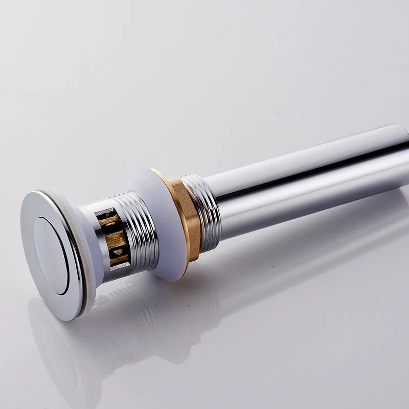 Wholesale Electroplate Gold Drain Wash Basin Push Down Pop-Up Universal Bathroom Stopper Sink Drainer