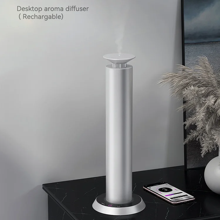 360 Vertical 100ml Waterless Tower Hotel Aroma Diffuser Electric Essential Oil Diffuser with Fragrance Atomizer