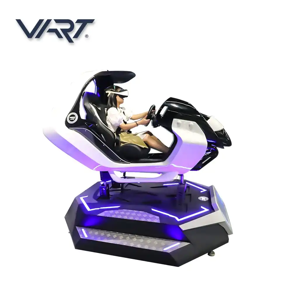 Multiplayer VR Arcade Game Car Racing Simulator Cockpit For VR Fun